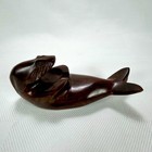 Sea Lion seal Hand Carved Pen Rest From Ironwood Sculpture Southwest Usa Vtg
