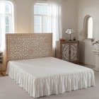 Bed Skirt King Size Ruffled With Split Corners  14 Inch Drop Dust Ruffle Bed 