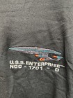 Very Rare Vtg Star Trek Tng Embroidered Enterprise D T-shirt Fruit Of The Loom