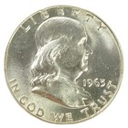 1963 Franklin Half Dollar Pcgs Ms65