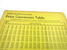 Motor s Flat Rate   Parts Manual Vintage Price Conversion Table Labor Rate