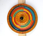 Vtg Flicker Top Tin Lithograph Spinner Toy Video Spinning Disc 1920 Made In Usa
