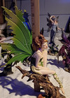  dreaming   Fairy Deep Thought Figurine  11   Metal Wings  Stored Ln 15y Superb 