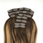Glam Seamless Invisiclip Hair Extensions Hbb Honey Bronzed Brown 7 Wefts 20 170g