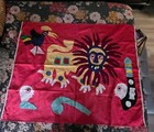 Vintage West Africa Fon Appliqu   Lion King Patchwork Hand Sewn Textile Tapestry