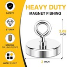 Diymag Fishing Magnet  2 Inch 350 Lbs Large 50mm 2 Inches   Single Hole