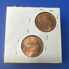 1980-p   D Lincoln Memorial Cents  Unc Lot Of 2 Bu Coins From Obw Rolls  8015