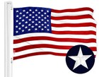 Heavy Duty Embroidered Us American Flag  3x5 Ft Sewn Stripes  Grommets
