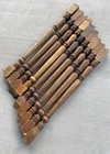 Lot Of  9   Antique 19th C  Turned Wood Stair Balusters Spindles 29   