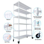 6 Tier 6000lbs Capacity Nsf Metal Shelf Wire Shelving Unit heavy Duty Adjustable