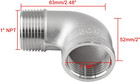 90 Degree Street Elbow  1  Npt Male X Female 304 Stainless Steel Street Pipe Fit