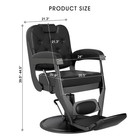 Artist Hand Vintage Recline Black Barber Chair Hydraulic Heavy Duty Beauty Salon