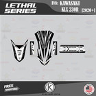 Graphics Kit For Kawasaki Klx230r 2020 2021 2022 2023 Lethal - White