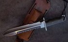 Fixed Blade D2 Steel Full Tang Bowie Custom Handmade Knife Hunting Micarta Handl