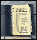 Vintage Nos 1938 Chrysler Dealer Data Book Convertible Sedan Imperial
