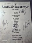 Avenged Sevenfold Signed The Stage Tour Autographed Setlist W  Large Death   