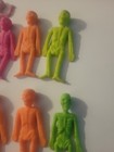 Vintage Soft Rubber Stretchy Skeleton Figure - Lot Of 9  - 2 1 2 Inches Gumball