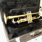 Vintage King 600 Gold Brass Trumpet In Bb W  King 7c Mouthpiece   Hard Case- Usa