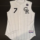 Seth Smith Colorado Rockies Game Used Worn Jersey Mlb Authenticated  
