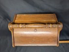 Colonial Wooden Sewing Chest With Handle  Filed Flat Head Screws  Rustic Piece