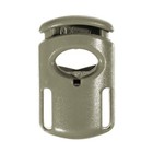 Ellipse Toaster Spring Cord Locks  14mm X 27mm  For 1 8  Cord     Coyote Brown    