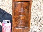 Hand Carved Wooden Dough Bowl  Bread Trencher With Divided Sections  2881