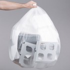 1000 Case Clear 56 Gallon 16 Micron 43  X 48  High Density Can Liner Trash Bag