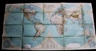 National Geographic Society Map Of The World December 1935 Vintage