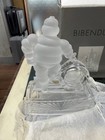 Bibendum Crystal Figure Michelin Man Tire With Box Used