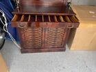 Antique American Mahogany Server Buffet With Brass Work