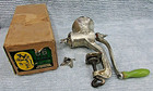 Old Housewives Choice Food Chopper 9 Green Handle Meat Grinder England W Box