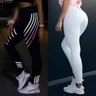 Women s Reflective Fitness Sport Yoga Pants Leggings Gym Sexy Yoga Workout Push