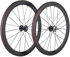 700c Track Bike Wheels 50mm Front rear Fixed Gear Carbon Wheelset Flip Flop Matt