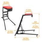Foldable Engine Topside Creeper Adjustable Height Movable Ladder With 4 Wheels