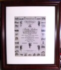 Vintage Framed Brooks Brothers Clothing Picture Store Displays