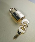 Louis Vuitton Padlock Lock   2 Key Brass Shinny Gold Number   315