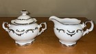 Vtg Schumann Platinum Elegance Cream   Sugar Bowl With Lid Set