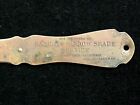 Vintage Brass bronze Advertising Letter Opener Metal Arts N y 