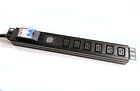 Rack-mount 19  Lcd Metered breaker Mining Pdu 240v 30a L6-30p 6-ports C19