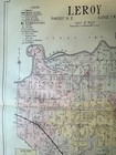 1915 Original Beautiful Map Of Leroy Township  Lake County  Ohio
