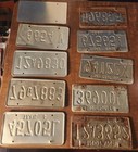 10 Vintage Indiana License Plate Lot Tag Mancave Wall Decor Project Art 70 80 90