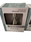 Glacier Bay  2 Ea  Double Robe Hook Hanger    1 Ea  Towel Ring Brushed Nickel