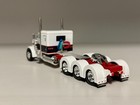 Dcp 1 64 White Red Black Flattop 48  Peterbilt 379 W 320  Frame  6 25  Long 