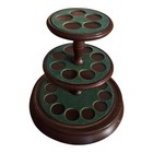 Thimble Glass Dome Display Case With Walnut Base 9 x7  