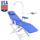 Portable Dental Unit With Air Compressor Curing Light led Lamp Oral Light  chair