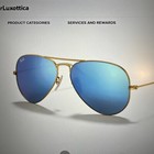 Ray-ban Rb3025 Aviator 55 Blue Flash Authentic Mirrored Glass Lenses 