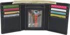 Real Buffalo Leather Wallets For Men - Rfid Blocking Slim Trifold Wallet With   
