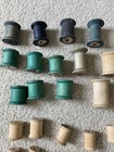 Lot Of 65 Vtg Wooden Sewing Empty Thread Spools Various Sizes   Brands Decor