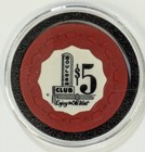 Lot Of 6 Vintage Obsolete Las Vegas Casino Chips  1  5  25