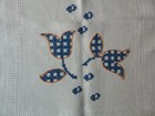 Vintage Linen Runner With 6 Napkins